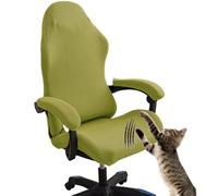 AHYBE Gaming Chair Covers Office Computer Chair Slipcovers With Armrest Covers,4-piece Set Stretch Game Swivel Chair Desk Chair Cover Protector,Soft Polyester Fabric,Rotating Armchair Covers(N)