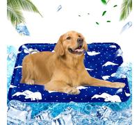 AHYDFSR Cooling Mat for Dogs and Cats, Water-Filled Cooling Mat, Dog Cooling Mat, Waterproof and Scratch-Resistant, for Pets and Humans, XL, 60 x 90 cm, Royal Blue