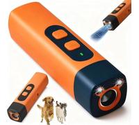 AHYDFSR Ultrasonic Dog Repellent Device - Handheld Dog Bark Deterrent Device with LED Torch, 8 m Range, Rechargeable Bark Stopper