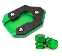 AHYLN Compatible With Vu S 650 VN650 2015-2022 2023 2024 CNC Motorcycle Side Stand Enlarge Kickstand Extension Pad Tire Valve Caps .1202