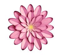 AHYS Metal Wall Art - Floral Pink - 12Inch - Indoor & Outdoor - Bedroom, Bathroom, Kitchen, Living Room