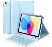 AHYWTAN Keyboard Case for Pad 10th Generation 2022 10.9 inch, Pad10th Generation Keyboard with Pencil Holder, Removable Bluetooth Keyboard Case for Pad10.9 inch 2022, Blue