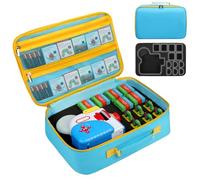 Ahzske Carrying Case with Soft Sponge Compatible with Little Tikes Story Dream Machine Starter Set, Large Protective Custom Storage Bag with Storybook Pockets for Audio Play, Character Collection Blue