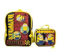 AI ACCESSORY INNOVATIONS 2 Piece Backpack Set, Boys & Girls 16" School Bag, Despicable Me, L, Backpack Set