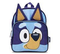 AI ACCESSORY INNOVATIONS Bluey & Bingo Plush Kids Backpack 12” Soft & Adorable 3D Character School Bag for Toddlers, Blue Bluey, S, Bluey