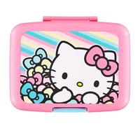 AI ACCESSORY INNOVATIONS Hello Kitty 4 Compartment Bento Lunch Box for Kids, Kawaii Molded Lunch Box, BPA Free