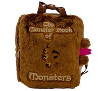 AI ACCESSORY INNOVATIONS Plush Backpack for Girls & Boys, 16 Inch, Plush School Bookbag with 3D, Brown, L, 12" Backpack