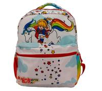 AI ACCESSORY INNOVATIONS Rainbow Brite Backpack for Girls, 16 x 12 x 5 inch School Bag with Laptop Pocket