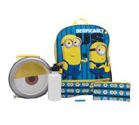 AI ACCESSORY INNOVATIONS Sega Sonic the Hedgehog 4 Piece Backpack Set, Kids 16' School Travel Bag with Front Zip Pocket, Minions, L, Backpack Set