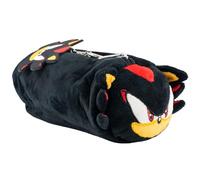 AI ACCESSORY INNOVATIONS Shadow Soft Plush Multi-Function Storage Case, Sonic The Hedgehog Plush Bag Charm with 3D Features, Black