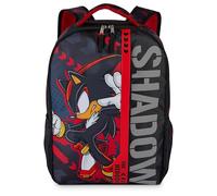 AI ACCESSORY INNOVATIONS Sonic The Hedgehog Backpack for Boys & Girls, Shadow 16 Inch Schoolbag with Reflective Ink, Black