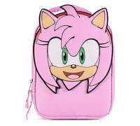 AI ACCESSORY INNOVATIONS Sonic The Hedgehog Insulated Lunch Box, Amy Rose Mini Gaming Cooler with 3D Features & Top Padded Handle, Pink
