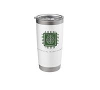 AI Artificial Intelligence Brain Computer Chip Technology Stainless Steel Insulated Tumbler