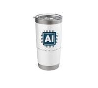 AI Artificial Intelligence Brain Computer Chip Technology Stainless Steel Insulated Tumbler
