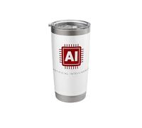 AI Artificial Intelligence Brain Computer Chip Technology Stainless Steel Insulated Tumbler