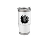 AI Artificial Intelligence Brain Computer Chip Technology Stainless Steel Insulated Tumbler