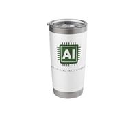 AI Artificial Intelligence Brain Computer Chip Technology Stainless Steel Insulated Tumbler