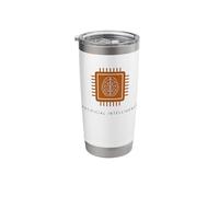 AI Artificial Intelligence Brain Computer Chip Technology Stainless Steel Insulated Tumbler
