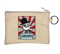 AI Artificial Intelligence I Predict The Future Like A Boss Key Chain Coin Purse Beige