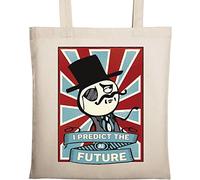AI Artificial Intelligence I Predict The Future Like A Boss Natural Ecological Cotton Tote Bag Beige
