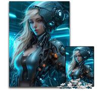 AI Beutiful Girl 1000 Piece Jigsaw Puzzles for Adults Puzzles for Adults for Home Decor Ideal ChristmasNew Year Gift for Teenagers 1000 PCS(38x26cm)