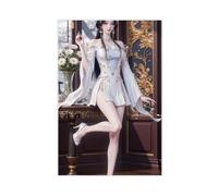 AI Chinese Animation, An Miaoyi, Shaking The Sky18 Canvas Poster Wall Art Decor Print Picture Paintings for Living Room Bedroom Decoration Unframe: 20x30inch(50x75cm)