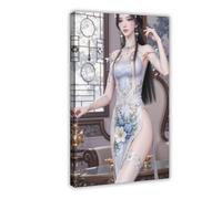AI Chinese Animation, An Miaoyi, Shaking The Sky26 Canvas Poster Wall Art Decor Print Picture Paintings for Living Room Bedroom Decoration Frame: 16x24inch(40x60cm)