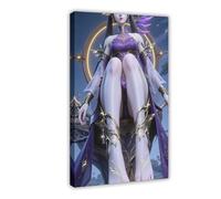 AI Chinese Animation, Battle Through The Heavens, Dragon Emperor Zi Yan13 Canvas Poster Bedroom Decor Landscape Office Room Decor Gift Frame: 16x24inch(40x60cm)