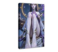 AI Chinese Animation, Battle Through The Heavens, Dragon Emperor Zi Yan17 Canvas Poster Bedroom Decor Landscape Office Room Decor Gift Frame: 20x30inch(50x75cm)