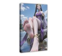 AI Chinese Animation, Battle Through The Heavens, Dragon Emperor Zi Yan24 Canvas Poster Wall Art Decor Print Picture Paintings for Living Room Bedroom Decoration Frame: 16x24inch(40x60cm)