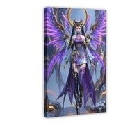 AI Chinese Animation, Battle Through The Heavens, Dragon Emperor Zi Yan29 Canvas Poster Bedroom Decor Landscape Office Room Decor Gift Frame: 16x24inch(40x60cm)