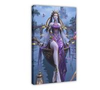 AI Chinese Animation, Battle Through The Heavens, Dragon Emperor Zi Yan36 Canvas Poster Bedroom Decor Landscape Office Room Decor Gift Frame: 20x30inch(50x75cm)