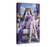 AI Chinese Animation, Battle Through The Heavens, Dragon Emperor Zi Yan42 Canvas Poster Wall Art Decor Print Picture Paintings for Living Room Bedroom Decoration Frame: 16x24inch(40x60cm)