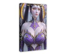 AI Chinese Animation, Battle Through The Heavens, Dragon Emperor Zi Yan5 Canvas Poster Bedroom Decor Landscape Office Room Decor Gift Frame: 16x24inch(40x60cm)