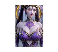 AI Chinese Animation, Battle Through The Heavens, Dragon Emperor Zi Yan5 Canvas Poster Wall Art Decor Print Picture Paintings for Living Room Bedroom Decoration Unframe: 20x30inch(50x75cm)