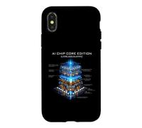 AI Chip -AI Core Edition - Neural Processor Blueprint Design Case for iPhone X/XS