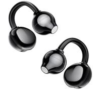 AI Clip on Earbuds Wireless Bluetooth 5.4 Earphones, Open Ear Headphones with Mic, 40H Play, Waterproof Design, 4g Ultra-Lightweight Sports Ear Clip Earbuds, Comfortable for Glasses Wearers Workouts