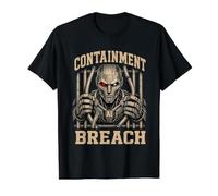 AI Containment Breach Rogue Artificial Intelligence Value Graphic T-Shirt, Men, Black, XL