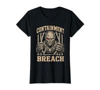 AI Containment Breach Rogue Artificial Intelligence Value Graphic T-Shirt, Women, Black, M