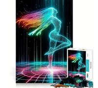 AI Dancer Jigsaw Puzzles for Adults1000 Pieces Serene Game Home Fun Pattern Build Xmas Idea (50x75cm)