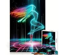 AI Dancer Jigsaw Puzzles for Adults1000 Pieces Serene Game Home Fun Pattern Build Xmas Idea (50x75cm)