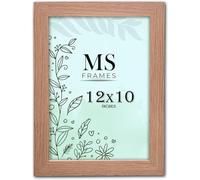 AI Decor 12x10 Inch Oak Picture Frames (30.5x25.4 cm) Poster Frame - Clear Acrylic Display Poster MDF Wooden Portrait/Panoramic - Flat Wall Mount Hang Hooks & Free Tabletop Stand