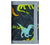 AI-DEE RFID Trifold Canvas Outdoor Sports Wallet for Kids - Front Pocket Wallet with Magic Sticker, RAW, One Size, Classic