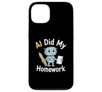 AI Did My Homework Funny Robot Student Tech Humor Graphic Case for iPhone 13