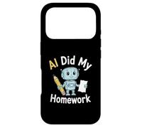 AI Did My Homework Funny Robot Student Tech Humor Graphic Case for iPhone 17 Pro