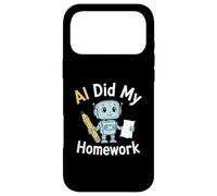AI Did My Homework Funny Robot Student Tech Humor Graphic Case for iPhone 17 Pro Max