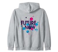 AI Digital Future Vision Tech Innovation Artwork Zip Hoodie