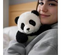 AI-Driven Emotional Support Plush Panda - Realistic Movements, Super Soft Fur, 6” Huggable Toy for Anxiety Relief - Compatible with iOS/Android
