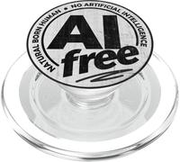 AI Free/No Artificial Intelligence PopSockets PopGrip for MagSafe