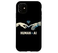 AI Future Tech Minimal Human Geek Style Design Case for iPhone 11